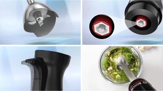 Bosch Serie 4 MSM4B6V2 blender 1,2 l Staafmixer 1000 W Zwart van Bosch — afbeelding 2