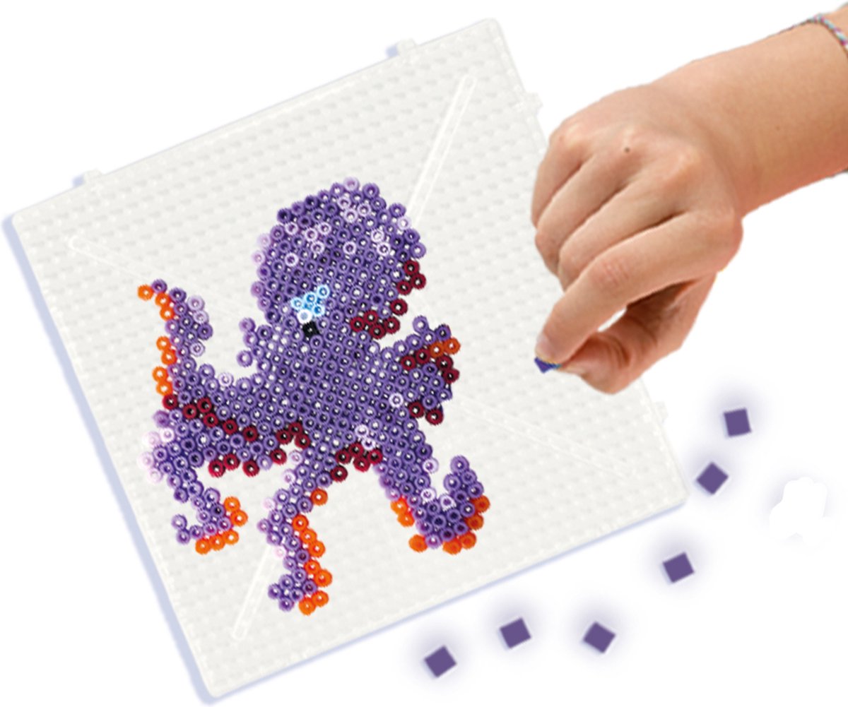 SES Creative Beedz Strijkkralen Set - Enge Zeedieren - Vanaf 5 Jaar - 2400 Stuks - Knutselen - PVC-Vrij - Schoencadeautjes Sinterklaas — afbeelding 6