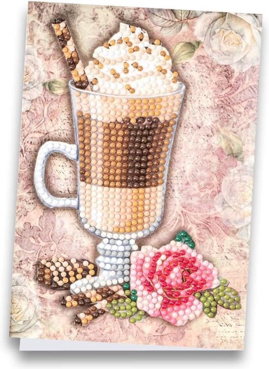 Carta Per Diamond Painting Ideen Mit Herz – 16x16 Cm, 370 G/m², Con Attrezzi E Pietre (Cigno)