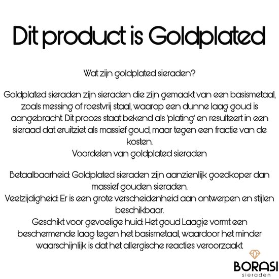 Boucles d'oreilles Borasi Dainty Doré | Plaqué or | Boucles d' Boucles d'oreilles Hartjes | Acier inoxydable | Bijoux pour femmes | Boucles d'oreilles |