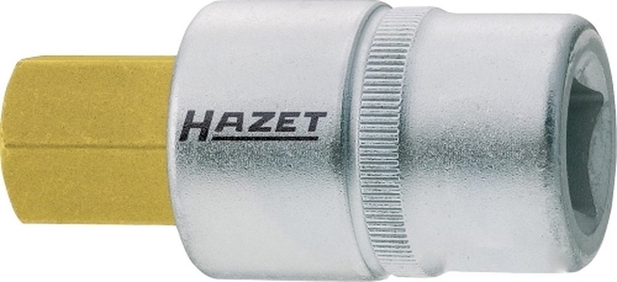 HAZET Remzadel dopsleutelbit 986-9 · 1/2 inch (12,5 mm) vierkant hol · Binnen-zeskant-profiel · SW 9 mm