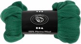 Laine mérinos - 21 microns - Vert - Feutres - Filage - Laine douce - Laine australienne - 100 gr - Douce - Adaptée au feutrage et au filage - Incl. Cadeau