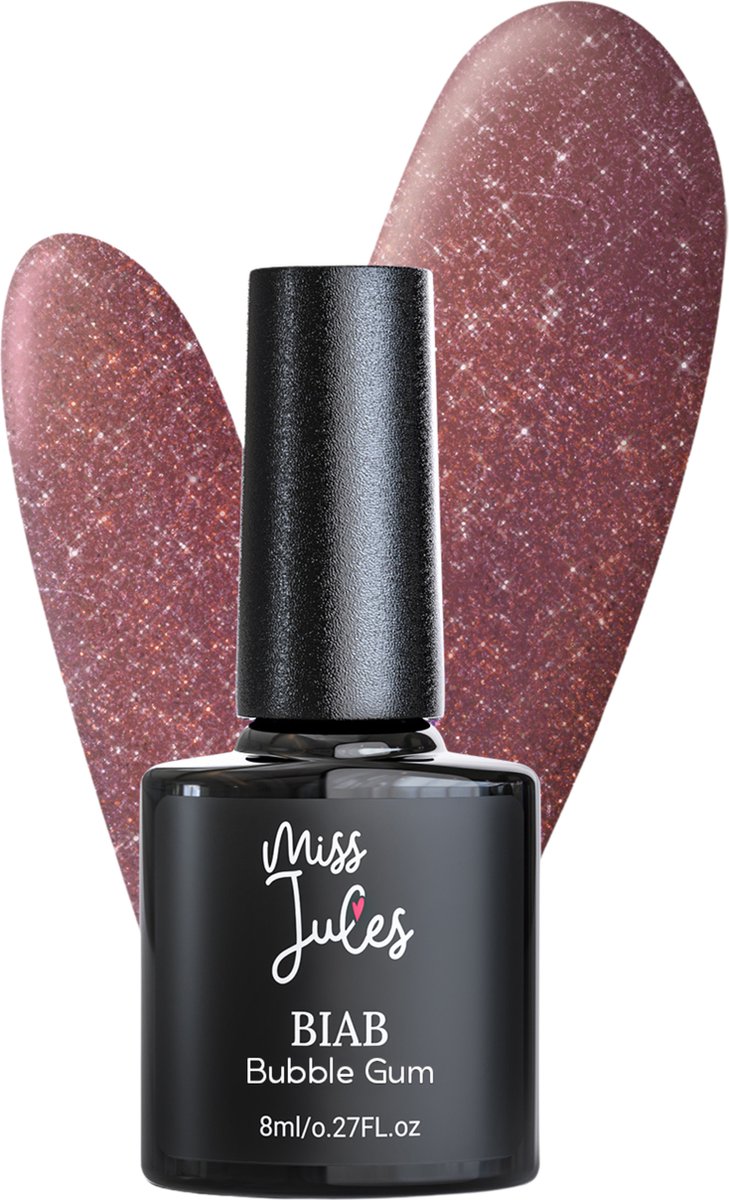 Goedkoopste Miss Jules® BIAB – Builder in a Bottle – BIAB Nagel Builder Gel - Glitter - Paars - Roze - HEMA & TPO Free