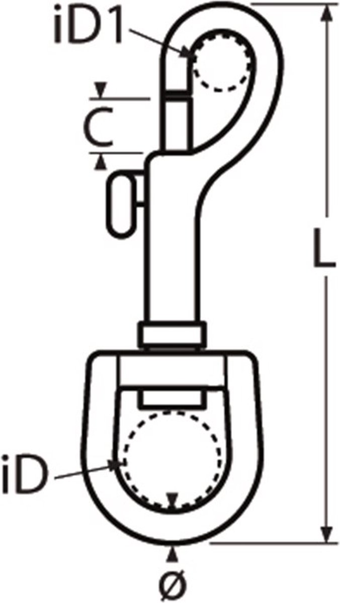 Musketon met warteloog 62 mm RVS-316