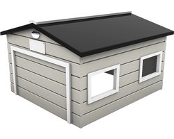 Robotmaaier garage Plus Grijs Wit met automatische deur (ook geschikt voor ro...