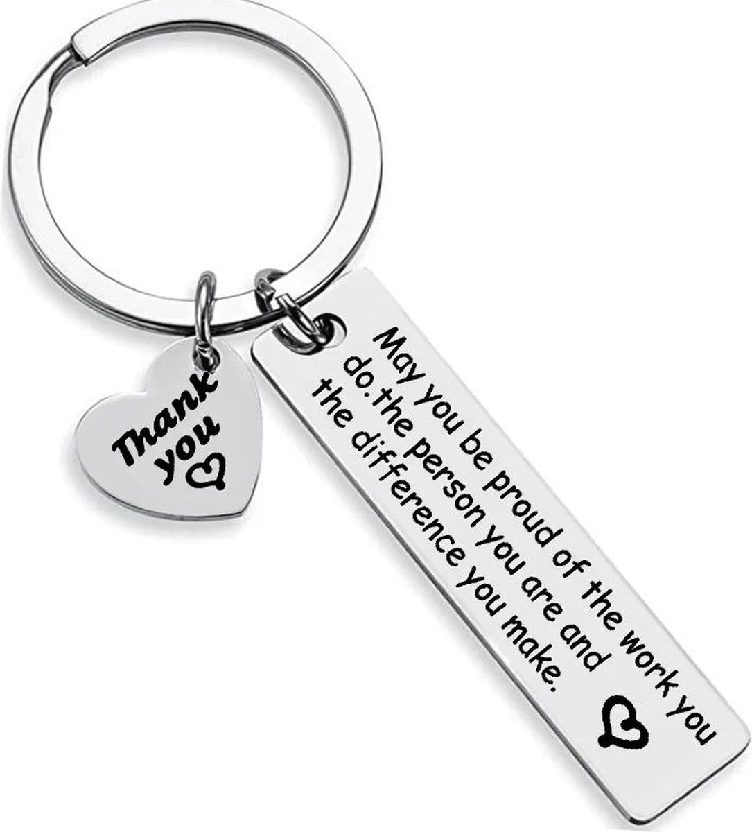 Nina’s Giftshop® Sleutelhanger Collega – Bedankt Collega – Thank You – Cadeau voor Collega – Afscheid Collega – Pensioen Cadeau – Verjaardag – Kerstcadeau – Sinterklaas