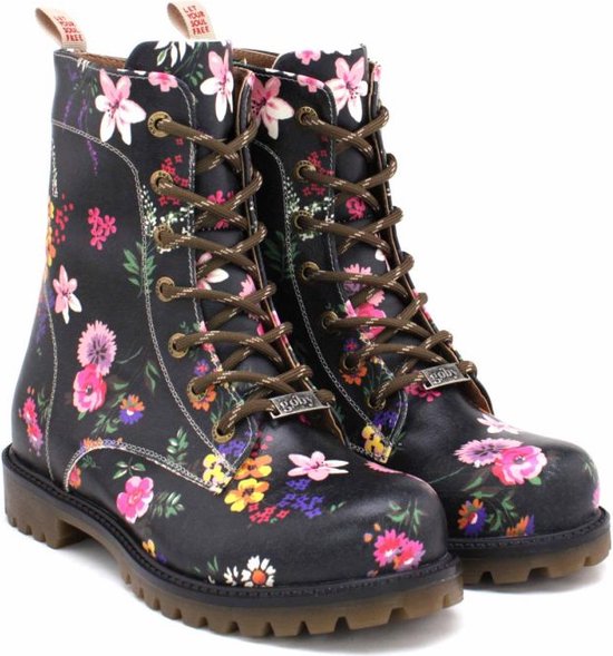 Bottines GOBY Flower Town - Bottines Femme - Handgemaakt - Qualité Premium - Taille 38