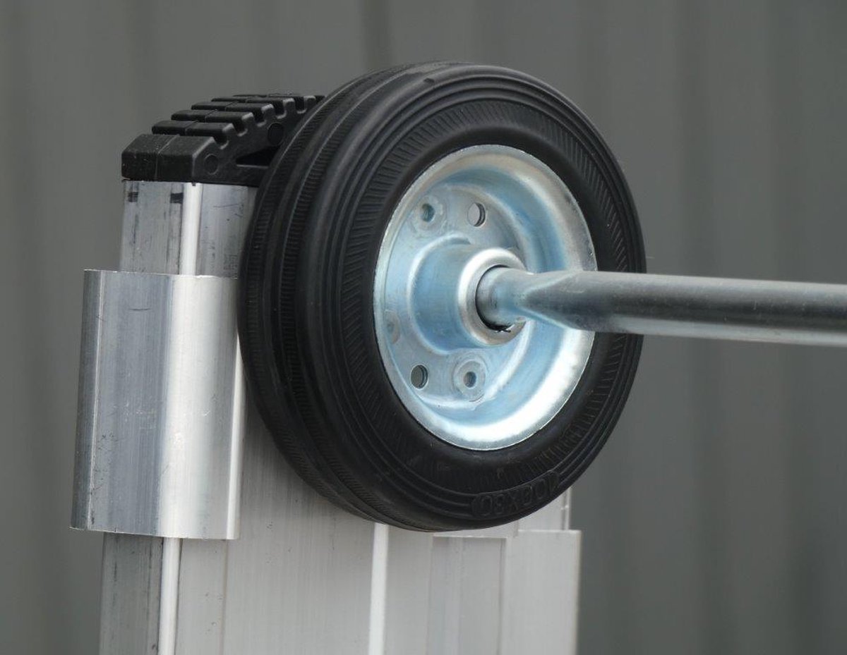 Professionele Schuifladder | 3-delig |gecoat | 3x8 treden | Top Safe Systeem |Aluminium | Anti slip | EN 131-1 + 2, NEN 2484, TÜV en GS gecertificeerd – foto 3
