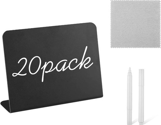 20 Stuks Mini Houten Krijtbord Labels van Compact Design voor Buffet 20 Stuks Mini Houten Krijtbord Labels van Compact Design voor Buffet