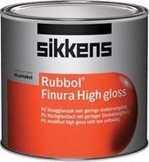 Sikkens Rubbol Finura High-Gloss RAL 7021 Zwartgrijs 0,5 Liter
