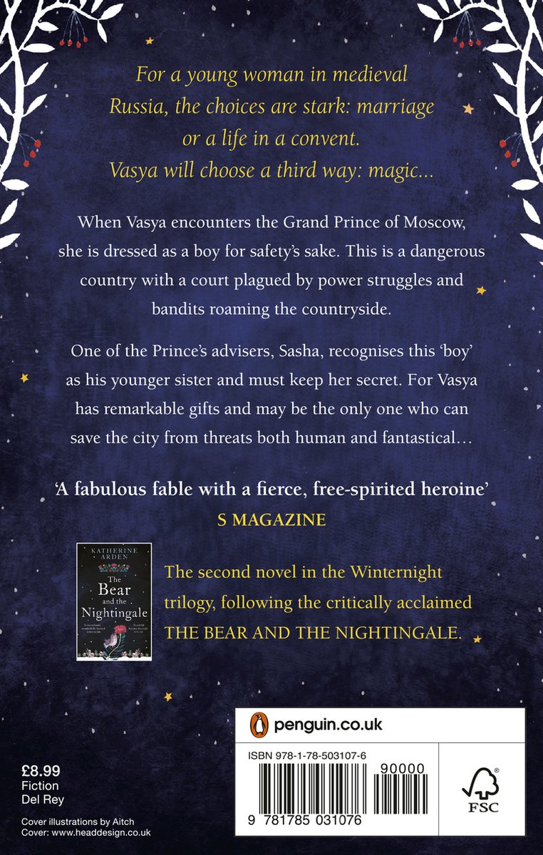 ISBN Girl in The Tower: (Winternight Trilogy), Fantaisie, Anglais, 384 pages - back cover
