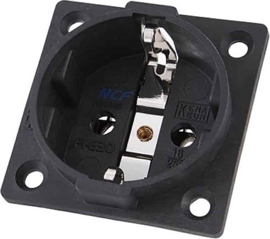 Prise De Courant Encastrée Furutech FI-E30 NCF (R) – Rhodium, Schuko – 1 Pièce, Neuve