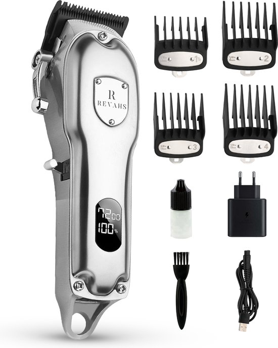 Revahs Clipper One - Professionele Tondeuse voor Mannen - 7200 RPM - LCD Display - Keramische messen