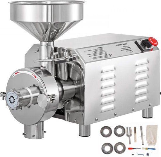 Automatische Grain Grinder - Molen voor poeder - 2200W - RVS - 30-50 kg ...