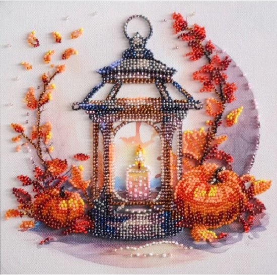FORFAIT BRODERIE avec PERLES - Lumière d'Automne - ABRIS ART - AMB109