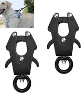 ETIALURE 2 stuks hondenriem kikkerclip met 360 graden draaibare ETIALURE 2 stuks hondenriem kikkerclip met 360 graden draaibare