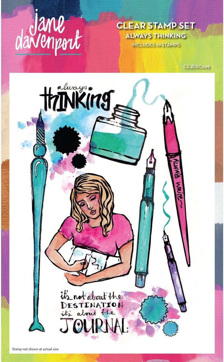 Creative Expressions • Jane Davenport Clear Stamp Set Always Thinking