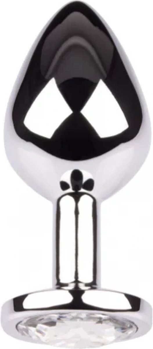 Plug It Strass Buttplug Large Zilver