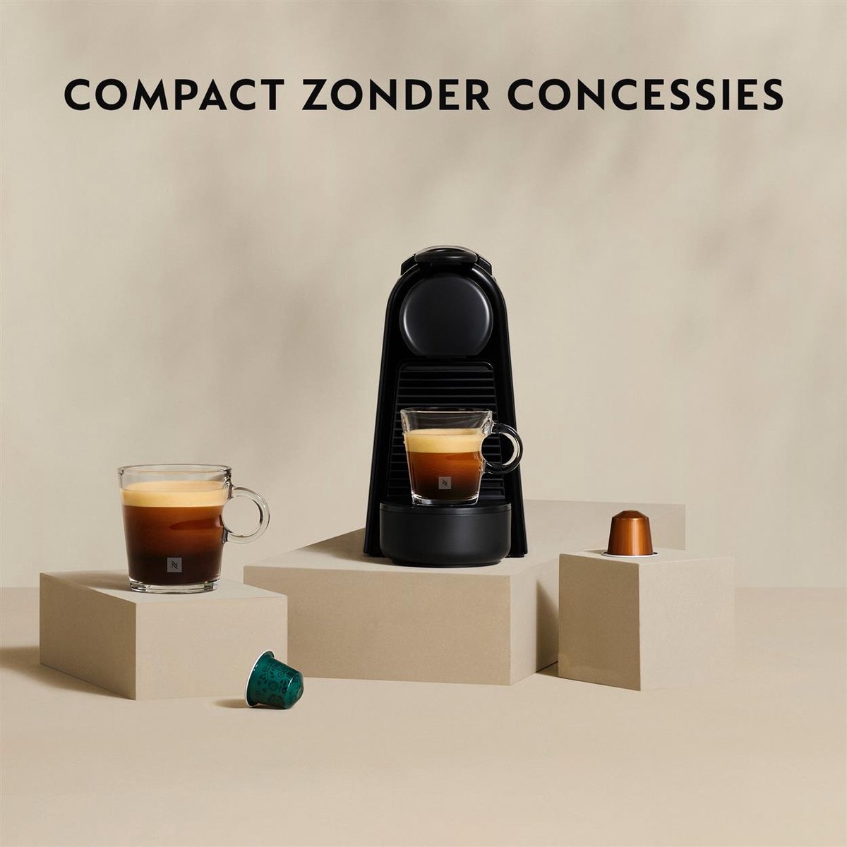 De'Longhi Nespresso Essenza Mini EN85.B - Koffiecupmachine - Zwart thumbnail 5