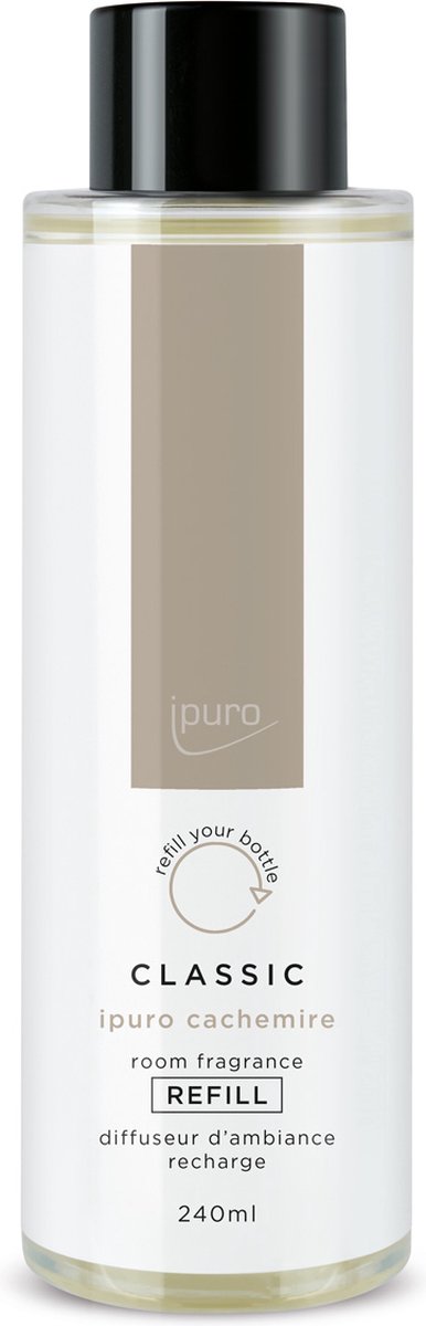 Ipuro Classic Cachemire geurstokjes 240 ml refill - navulling