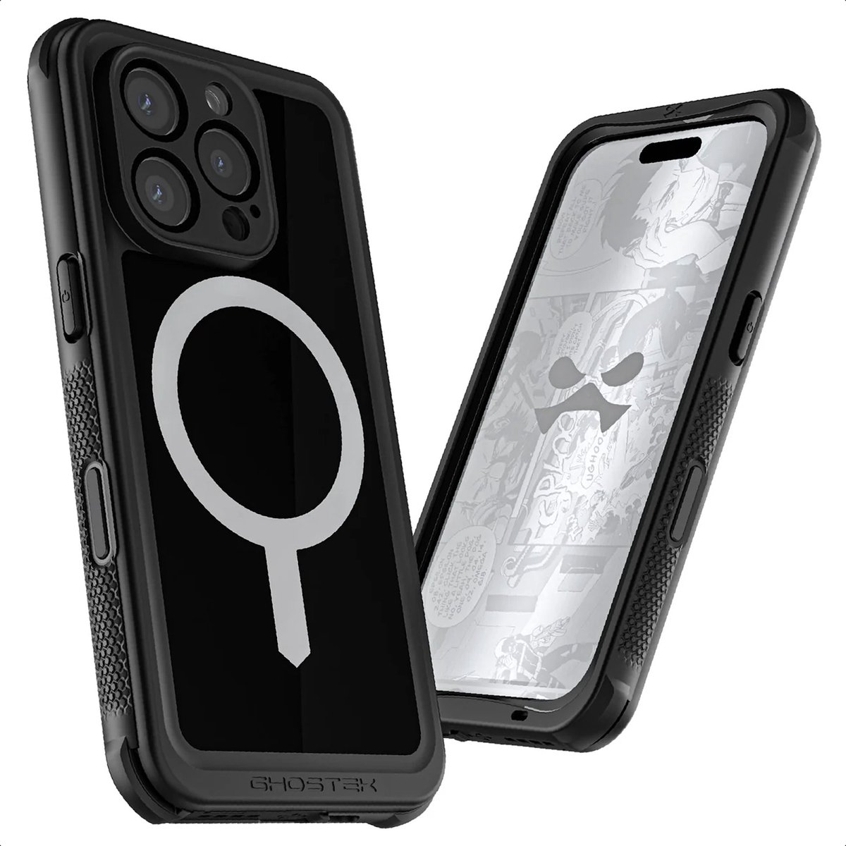 Ghostek - iPhone 16 Pro Nautical Slim Hoesje - Compatibel met MagSafe - Militair-Grade Bescherming - Zwart