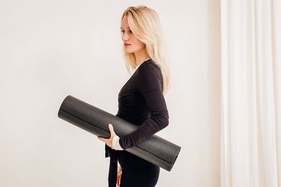 Yogamat studio zwart extra lang en breed - Lotus - 4,5 mm van Lotus — afbeelding 4