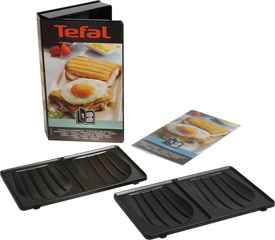 Accessoires & extra functies - Tefal XA800112 - Tefal XA8001 Nr.1 Sandwich Platenset Zwart