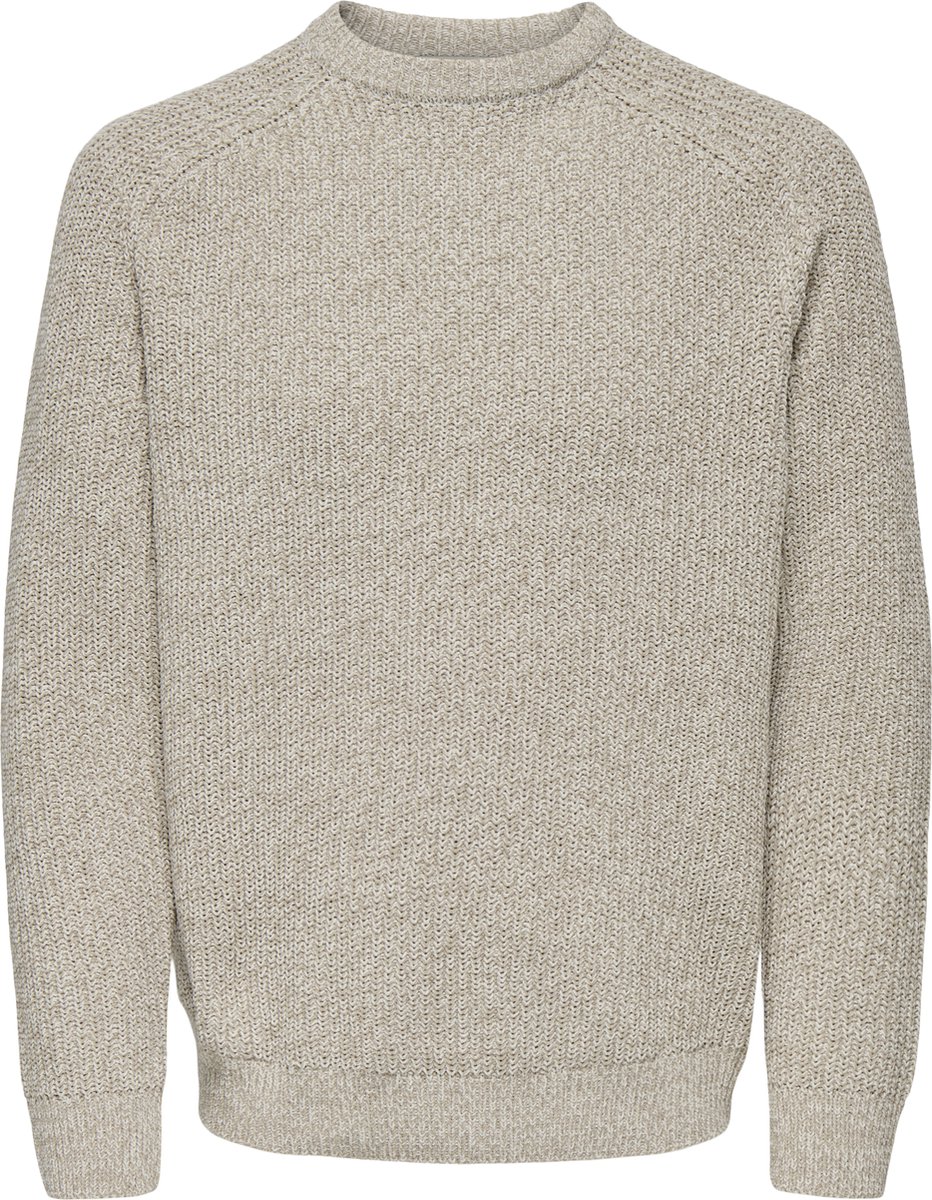 ONLY&SONS ONSJOIN RLX LS RAGLAN KNIT Heren Gebreide truien Zilver