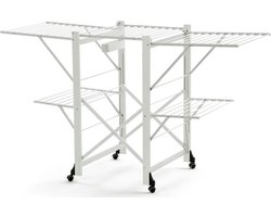 Arredamenti Italia 600 GABBIANO BIANCO - Droogrek met massief Beukenhout - 28m Drooglengte - Kleur: wit gelakt - ARIT - Il cuore del legno