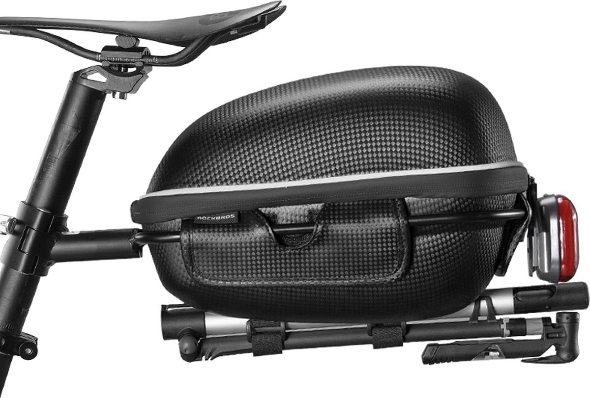 Rockbros - Zadeltas voor achterop de Fiets - Waterdichte Fietstas - Reflecterend - Zwart — cadeau in Sport & Outdoor - foto 4