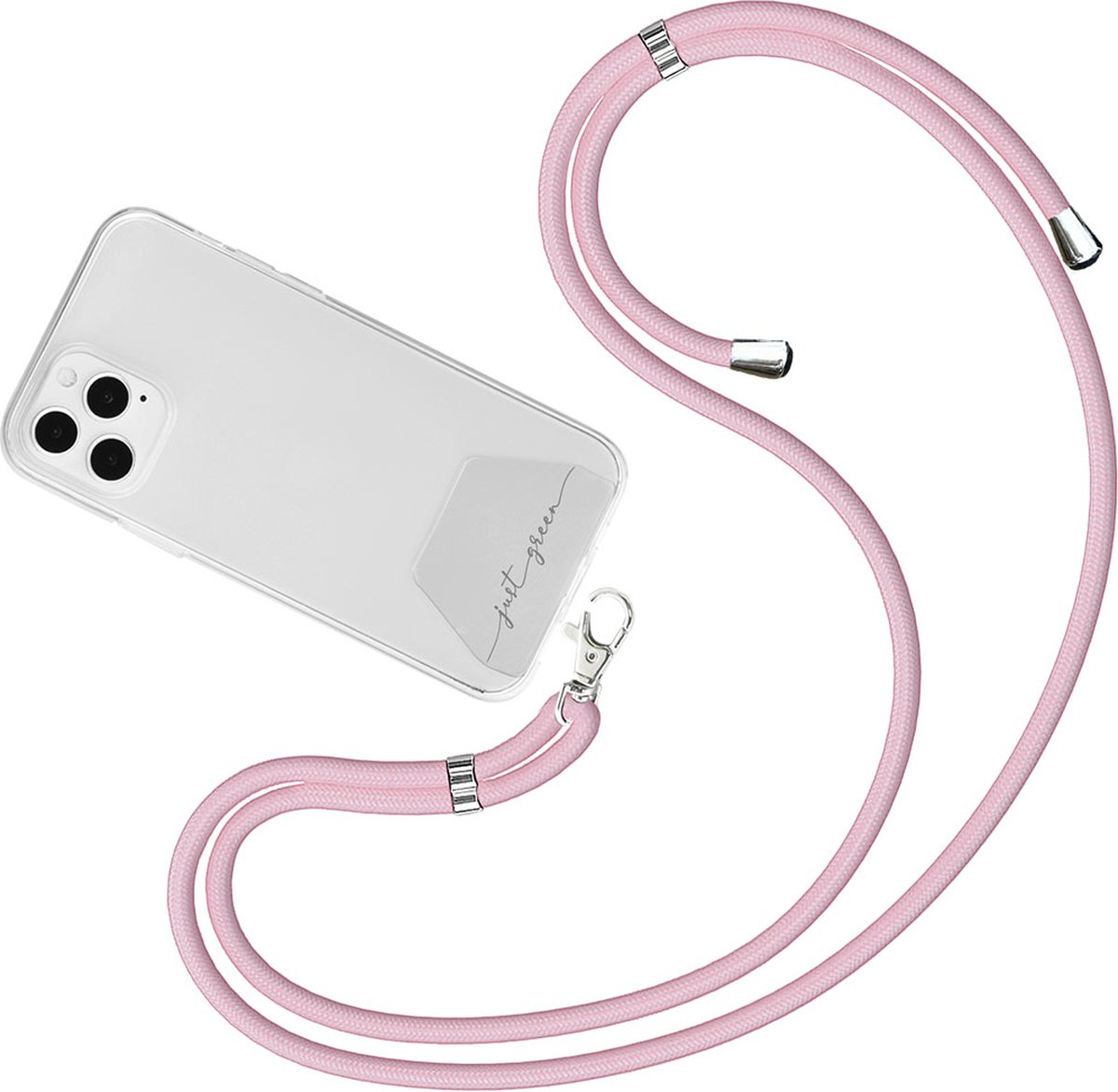 Just Green - Telefoonkoord - Baby Roze