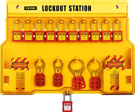 VEVOR Lockout Tagout Kit Stations ,Beveiliging 58 Stuks Groepen Sloten ...