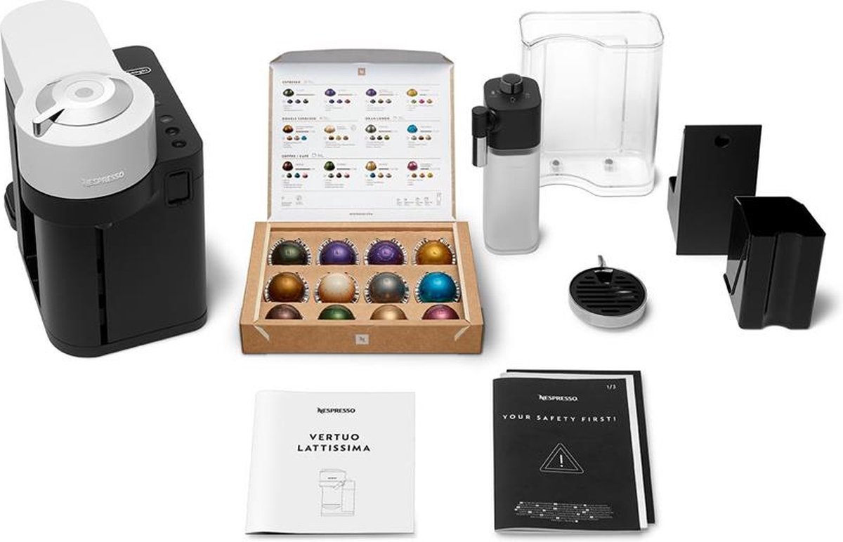 De'Longhi Nespresso Vertuo Lattissima ENV300.W - Koffiecupmachine - Wit thumbnail 7
