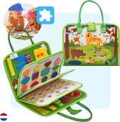 Mauzek® Busy Board Bos - Nederlands - Montessori speelgoed - Activiteitenbord - Sensorisch Speelgoed - Motoriek - Educatief Speelgoed - Peuter Speelgoed - Jongens - Meisjes - Voor in de auto - Voor onderweg - 3 jaar - 4 jaar - 5 jaar - 6 jaar