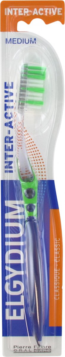 Goedkoopste Elgydium Medium Inter-Actieve Tandenborstel (Kleur Groen