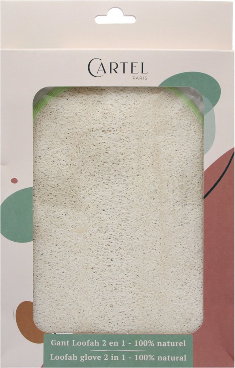 Cartel Paris Handschoen Loofah 2in1 (Kleur : Groene rand)
