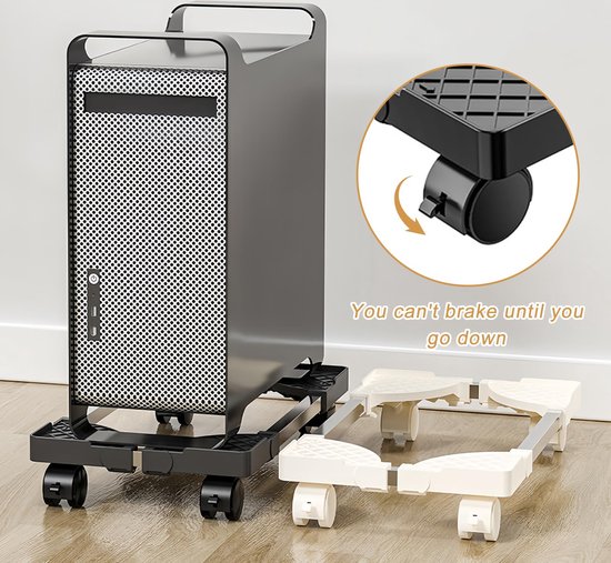 PC Houder onder bureau – Zware computerhouder onder bureau – Draagvermogen tot 35 kg – Verstelbare tower houder – Flexibele PC houder voor bureau