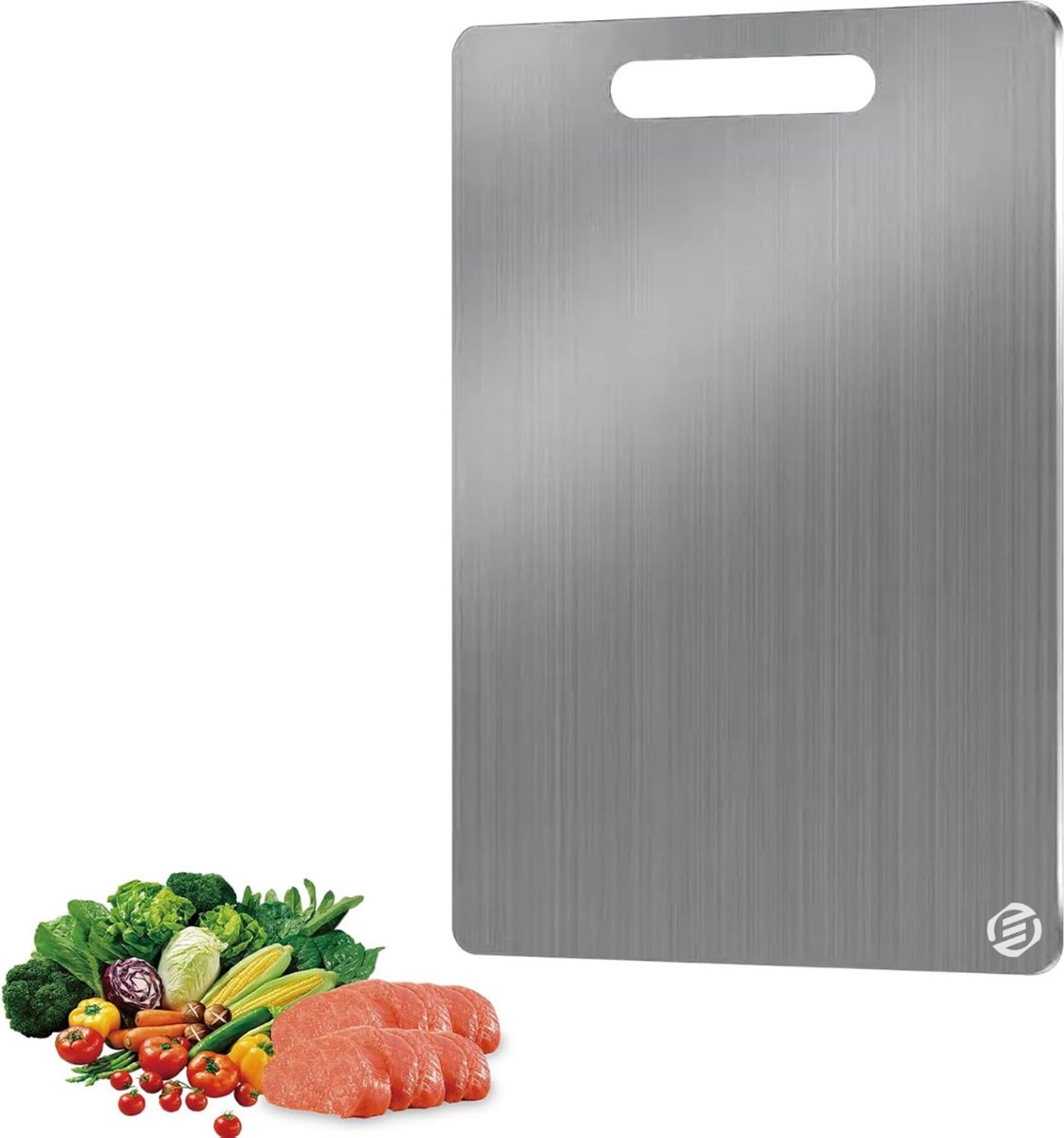 Titanium Snijplank - Snijplank - Cutting Board - Vaatwasserbestendig - Anti Bacterieël - Roestvrijstalen Snijplank - Snijplank - Snijplanken - Anti Microplastic