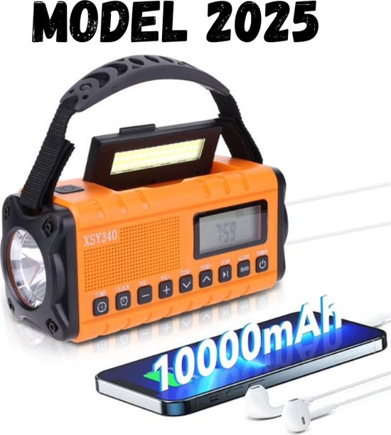 Raddy SH-908 Emergency Radio 10,000mAh, Waterproof, Green
