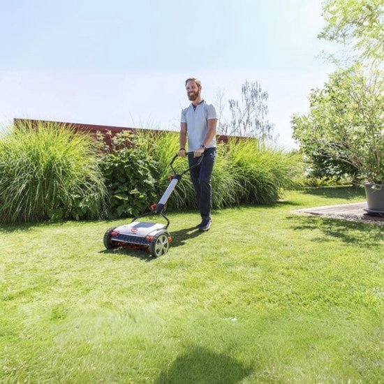 Grasmaaier Handmatig - Grastrimmer Opvouwbaar - Handmaaier 38 Cm Breed - Kooimesmaaier van Kinzo — afbeelding 4