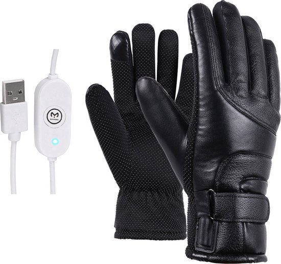 Verwarmde Handschoenen - Waterdicht - One Size - Elektrische Handschoenen Heren En Dames - Met Touchscreen Compatibiliteit - Handschoenen Winter - Handschoenen Met Verwarming - Verwarmde Wanten - Zwart