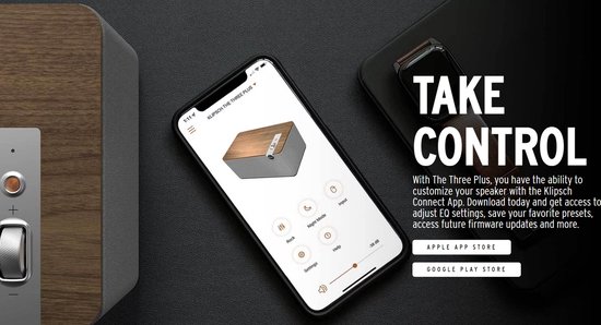 Klipsch: The Three Plus PREMIUM Draadloze speaker - Walnoot — afbeelding 4