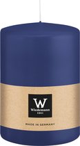 Wiedemann Bougie cylindrique/bougie pilier grande - bleu foncé - 15 x 10 cm - 113 heures de combustion - bougies colonnes