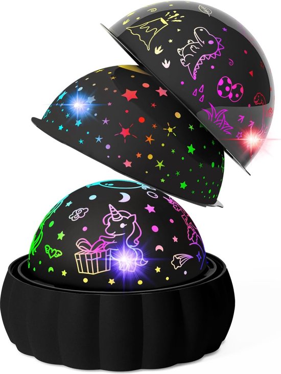 Foto: Sunset lamp golden hour 16 kleuren zonsondergang lamp projector sfeerverlichting binnen