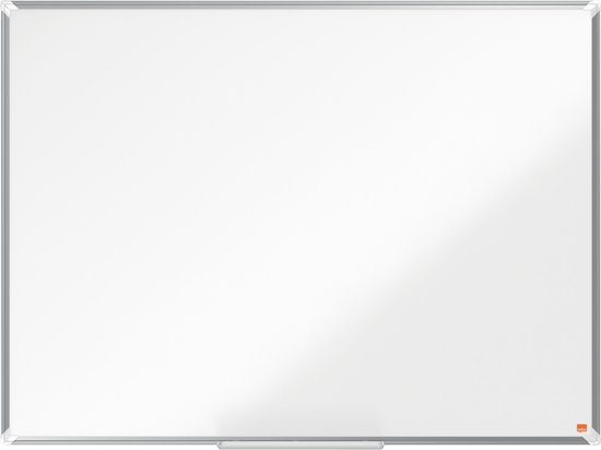 Nobo Premium Plus Magnetisch Whiteboard Staal - Met Pennengoot - Inclusief Whiteboard Marker - 1200x900mm