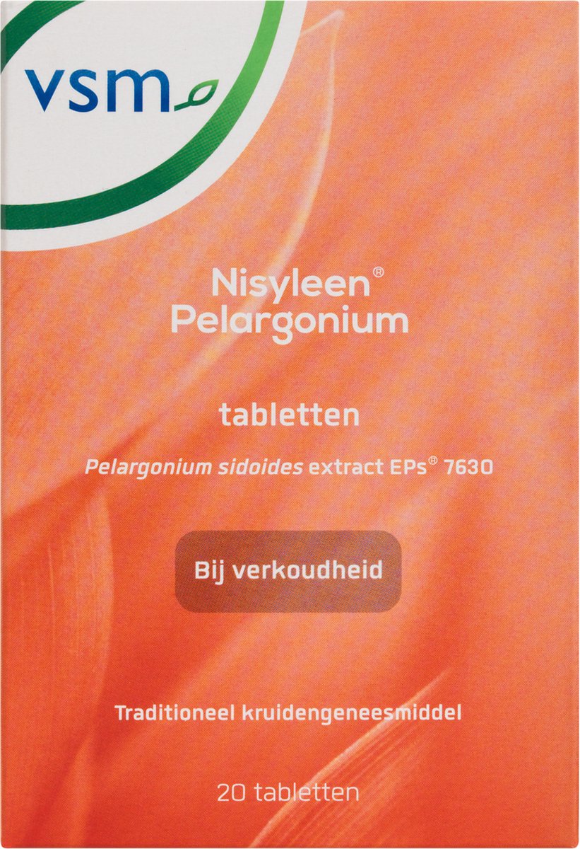 Goedkoopste VSM Nisyleen Pelargonium - 1 x 20 tabletten