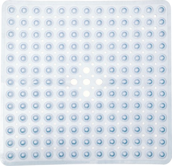 GEASY Badmat Antidérapant - Tapis de douche Antidérapant pour la douche - Badmat 50x50 CM - Transparent - Tapis de douche Antidérapant pour douche - Douche avec ventouses
