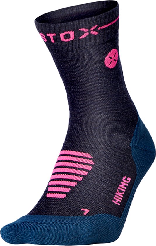 Chaussettes STOX Energy - Chaussettes de marche pour femme - Chaussettes de compression Premium - Soutenez les chevilles - Réduisez les douleurs aux pieds - Geen les ampoules - Laine mérinos