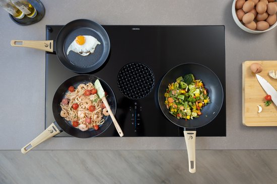 BK Blue Label Wok Induction Céramique Anti-Adhésif 28cm 3,7L - Sans PFAS