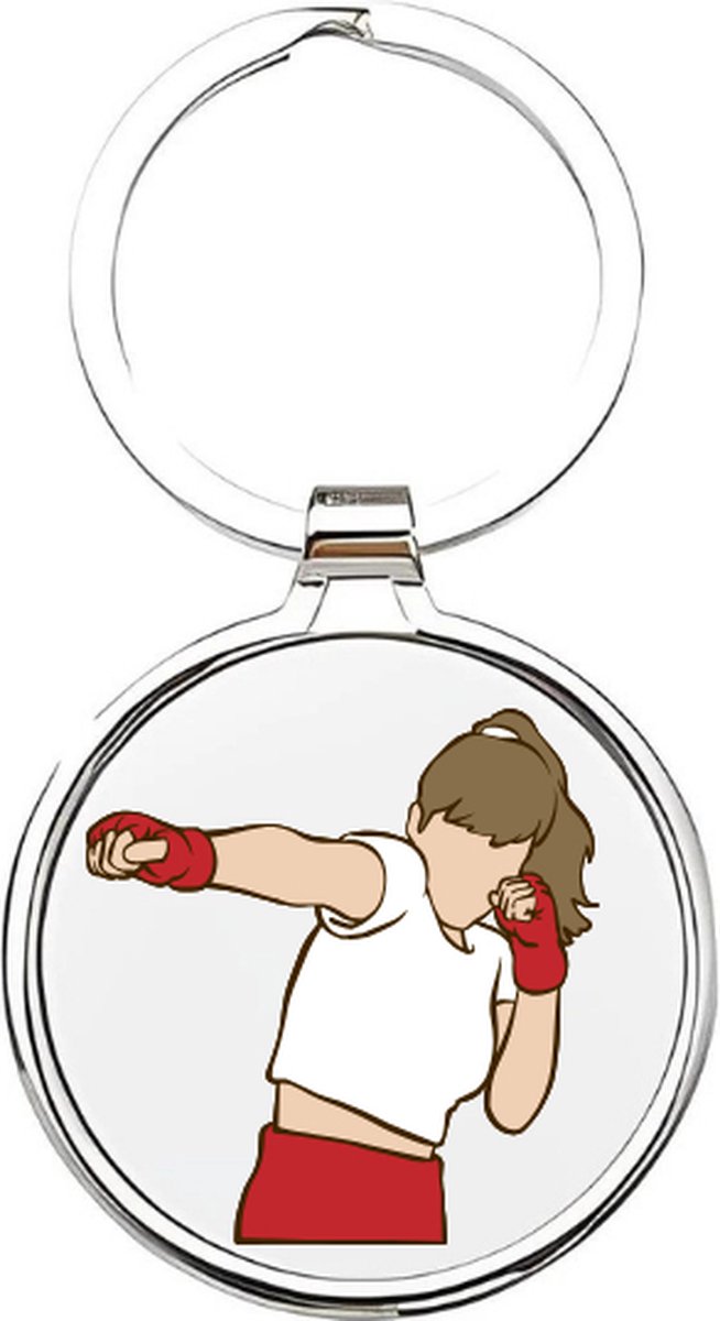 Akyol - kickbockster Sleutelhanger - Vechtsporten - de beste kickbockster - kickboksen - kickbockser - kickboks - boksen - vechtsport - sporten - vechten - boksring - boksbal - bokshandschoen - 4 x 7,5 CM